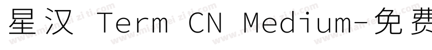 星汉 Term CN Medium字体转换